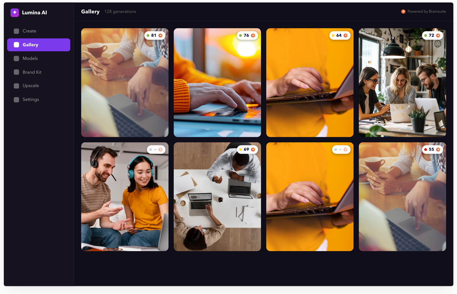 Gallery with quality pills